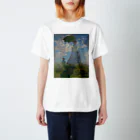 世界美術商店の散歩、日傘をさす女性 / Woman with a Parasol - Madame Monet and Her Son スタンダードTシャツ