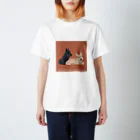 sayapochaccoのMy favirite terriers drom A to Z　~S~ SCOTTISH TERRIER スタンダードTシャツ