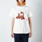 Yanagiya Kosanjiの青森県_TextMap_赤色グラデーション Regular Fit T-Shirt