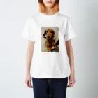 谷中画廊の愛犬コナン スタンダードTシャツ