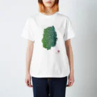 Yanagiya Kosanjiの岩手県_TextMap_緑グラデーション Regular Fit T-Shirt