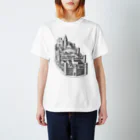 Saza-nami Antique designの城壁のある町 Regular Fit T-Shirt