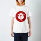 Yuko’ｓ Galleryの12星座キーフレーズ&パワーカラー～おひつじ座～ / 12 zodiac key phrase & power colour - Aries - スタンダードTシャツ