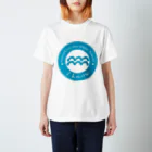 Yuko’ｓ Galleryの12星座キーフレーズ&パワーカラー～みずがめ座～ / 12 zodiac key phrase & power colour - Aquarius - スタンダードTシャツ