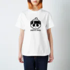 QUQU_WORKSのウィンタースカル ゴーグルドクロ ブラック Regular Fit T-Shirt