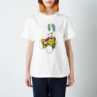 ユウサミイTシャツ店のうさぎ星人  YUNA color   白限定 スタンダードTシャツ