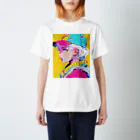 むにヱるのCool Pop AI Girl 01 スタンダードTシャツ