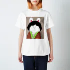 うさぎの美術館の与謝野晶子パロディイラスト「与謝野うさ子」 Regular Fit T-Shirt