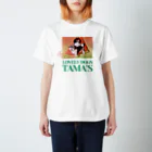 シーズーっぽいしろくろの犬たちのSUIKA DAISUKI TAMA'S スタンダードTシャツ