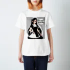 Jimiko Maiden (ジミコメイデン)の 【Jimiko Maiden】困り顔メイド Regular Fit T-Shirt