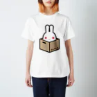 ツギハギ ニクの【Boxed * Rabbit】カラーVer Regular Fit T-Shirt