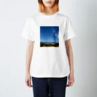 絶景チャンネル@写真の富士山と海（スケッチバージョン） スタンダードTシャツ