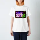 モダンラヂオの【昭和ヤンキー少女】レトロTV Ver. スタンダードTシャツ