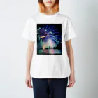 shino_fujiokaの南紀白浜花火 Regular Fit T-Shirt