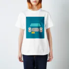 ちいさいくるまのちいさいくるま　青 スタンダードTシャツ