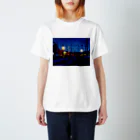 GALLERY misutawoの夜の線路 Regular Fit T-Shirt