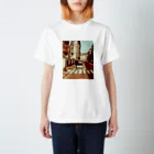 CROSS PROCESS（クロスプロセス）のcityscape_pale green スタンダードTシャツ