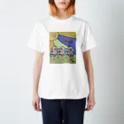 佐藤さんの満たされすぎたブタたちのTシャツ(自由) スタンダードTシャツ