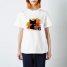 ArayashikI_Japanのサングラス黒猫【淡色系アパレル】 スタンダードTシャツ