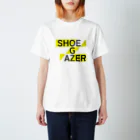 プリーズ・プリント・Tシャツの【SHOEGAZER ロゴT】『SHOEGAZER』※他カラー＆サイズ多種あります。ちなみにこのTシャツの濃色は単純に+737円の設定にさせていただいております。 티셔츠