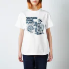 Southern-Rhino-PlantsのSRP Lady 白ベース スタンダードTシャツ