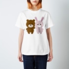 少食腹ペコガールデザイナーはなこのくま Regular Fit T-Shirt