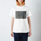 SURF810のSURF 文字(青影) スタンダードTシャツ