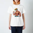 桃旦那 SUZURIのネタ:アニメ:筋肉 Regular Fit T-Shirt