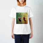 アートリィの踊るハチと歌うアリ スタンダードTシャツ