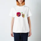 onmycolorの楽描き店のそばかすこちゃん on ball Regular Fit T-Shirt