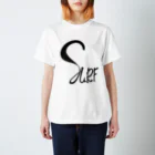 SURF810の手描きSURF文字♡黒/Black スタンダードTシャツ