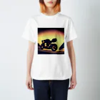 Starssevenの独創的なバイクプリント Regular Fit T-Shirt