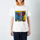 Pixel☆Galleryのピカソ象 Regular Fit T-Shirt