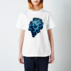 knott aka 2G INDAHOUSEのBLUE SKULL Regular Fit T-Shirt