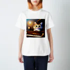 kitten pianistの子猫ピアニスト-1 スタンダードTシャツ