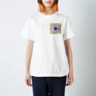 Billion HackのPurple flower Regular Fit T-Shirt