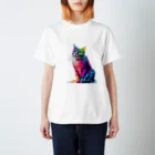 にゃっとクローバーの"猫の輝き" ニャオンTシャツ Regular Fit T-Shirt