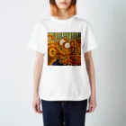 家の中の蛙 SUZURI店／森本のたまごを守る地面 Regular Fit T-Shirt