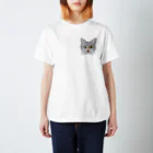 れいにゃん堂&れいにゃあ～と😺のチョークアートのキジトラ猫😸 スタンダードTシャツ