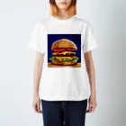 ダブル15のドット柄ビッグなチーズバーガー Regular Fit T-Shirt