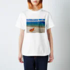 化けわらじ工房の琵琶湖の漂流物 Regular Fit T-Shirt