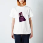 KeishopCreations - 日本の美をあなたにのハンドメイドリメイク着物紫 Regular Fit T-Shirt