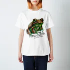 引田玲雄 / Reo Hikitaのカエルメイト(Frog-mates)より「キウイガエル」 スタンダードTシャツ