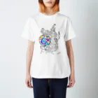 コンティーゴ・デザインのsave the earth _ sleepy dragon Regular Fit T-Shirt