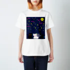 Amasyuiroのmagboxシリーズ　猫月夜 Regular Fit T-Shirt