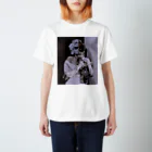 PALA's SHOP　cool、シュール、古風、和風、のMarilynMonroe　&　CAT スタンダードTシャツ