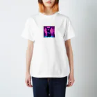 k-famのファッションドッグ・ピンク Regular Fit T-Shirt