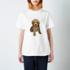 ちっちゃいものクラブのトイプードルのはっさくくん Regular Fit T-Shirt