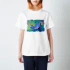 N’s Artの空飛ぶクジラ スタンダードTシャツ