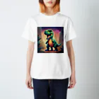 春乃遊羽アイディアイラストショップの可愛いティラノサウルス Regular Fit T-Shirt